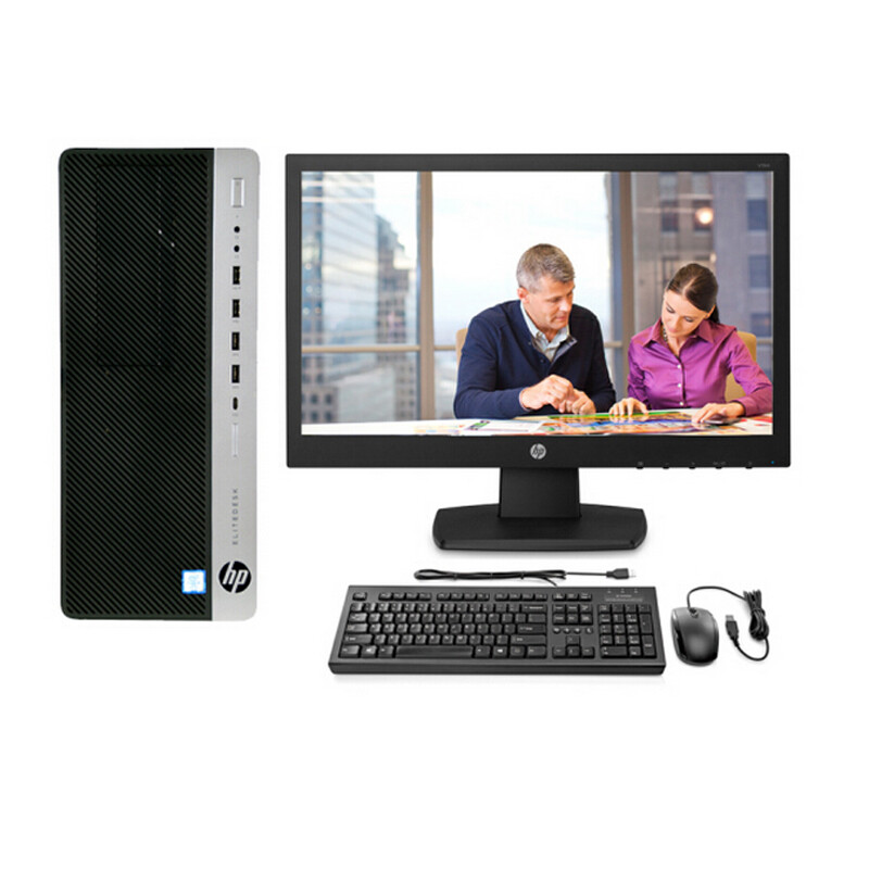 惠普(HP) EliteDesk 800G3 TWR 商用公办台式机电脑 3年上门服务 i7-7700 4G 1T DVD 集成显卡 单主机